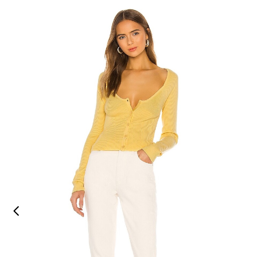 Lovers & Friends Acima Cardigan in Yellow